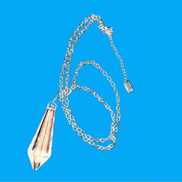 New!! Prabal Gurung gorgeous prism pendant on silver chain! - Picture 6 of 8